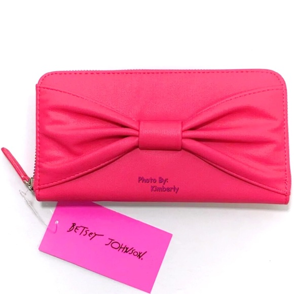 Betsey Johnson Pink Wallet Phone Clutch Bag NWT - Picture 2 of 8